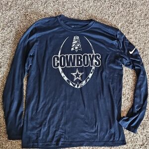 STUNNING NIKE NFL DALLAS COWBOYS DRI FIT LONG SLEEVE TOP